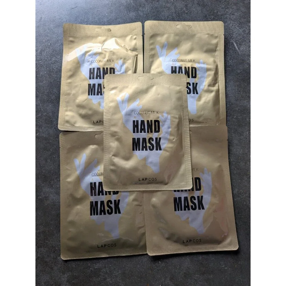 LapCos Coconut Milk Hand Mask South Korea Beauty 5 Pack